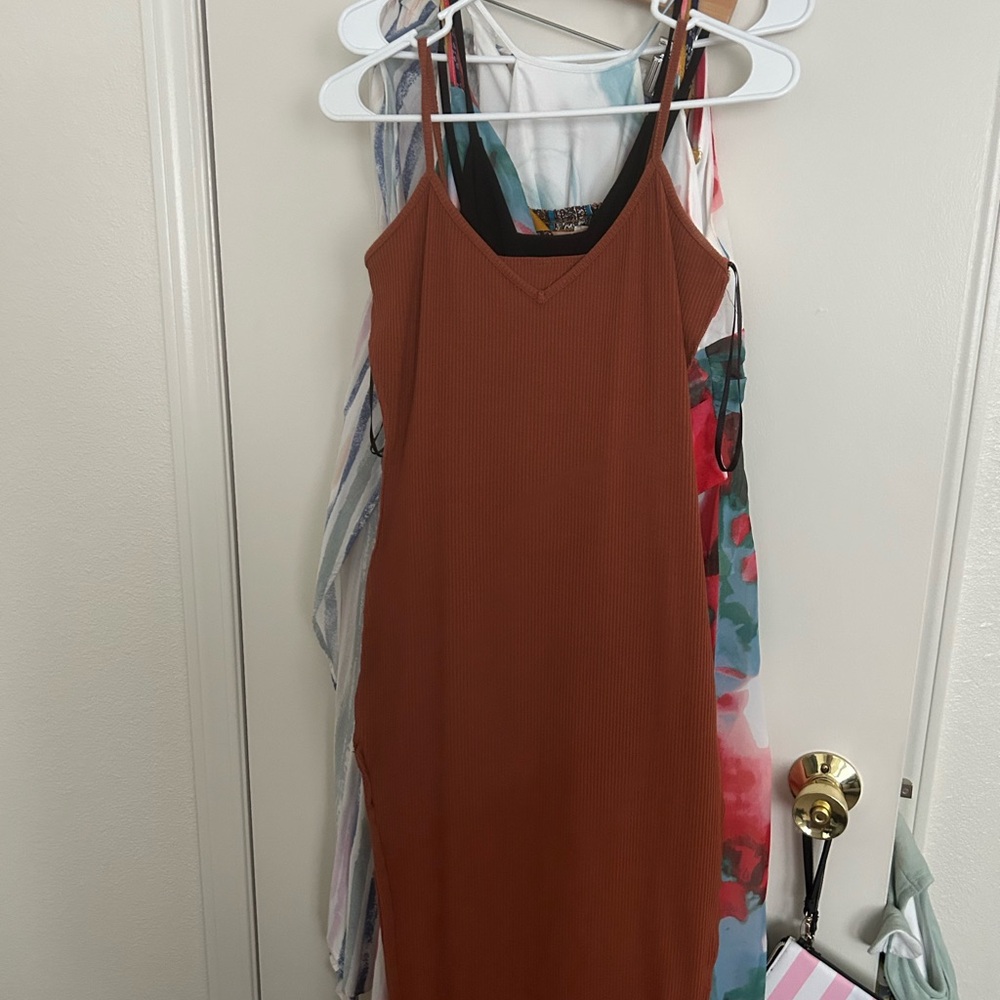 Windsor Rust Midi Dress